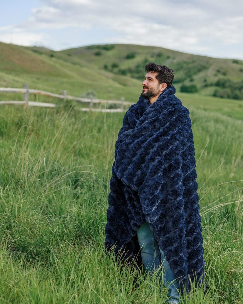Ultra Sorbet Navy Blanket
