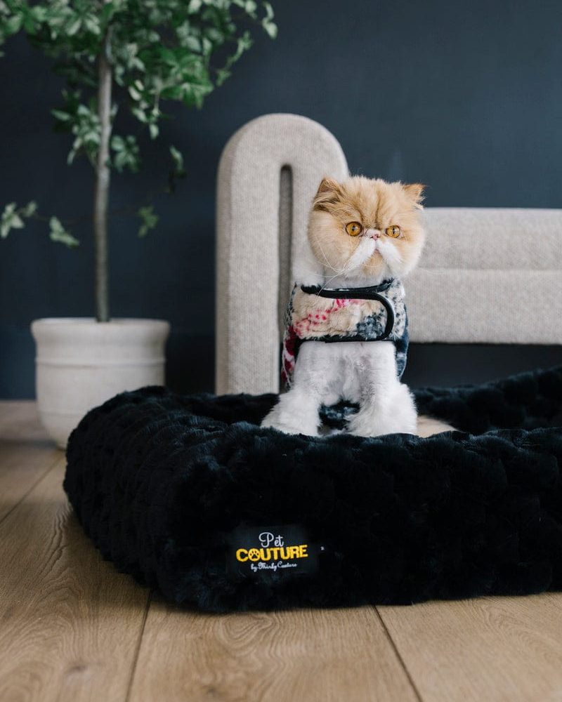 Black Crinkle Pet Bed