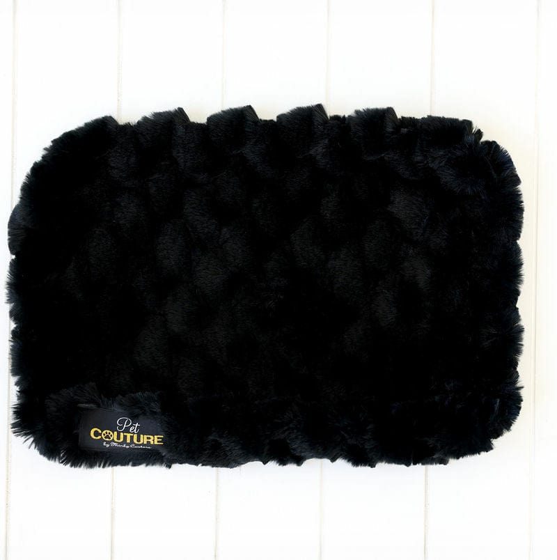 Black Crinkle Pet Crate Pad COVER ONLY