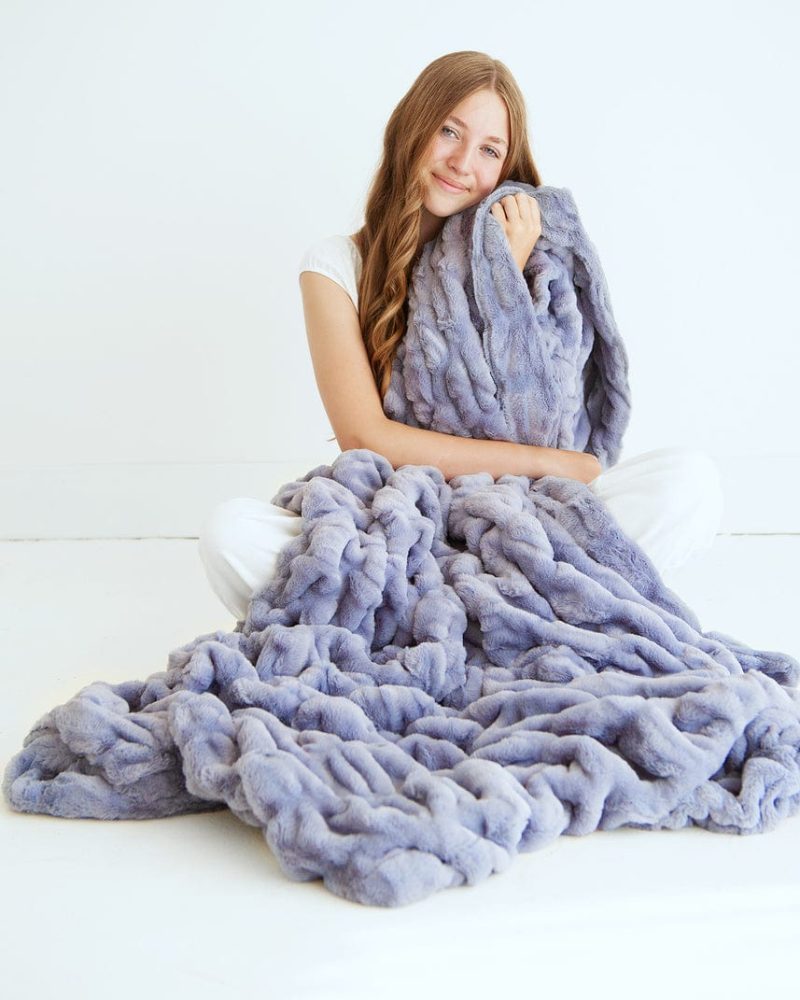 Hugs French Lavender Blanket