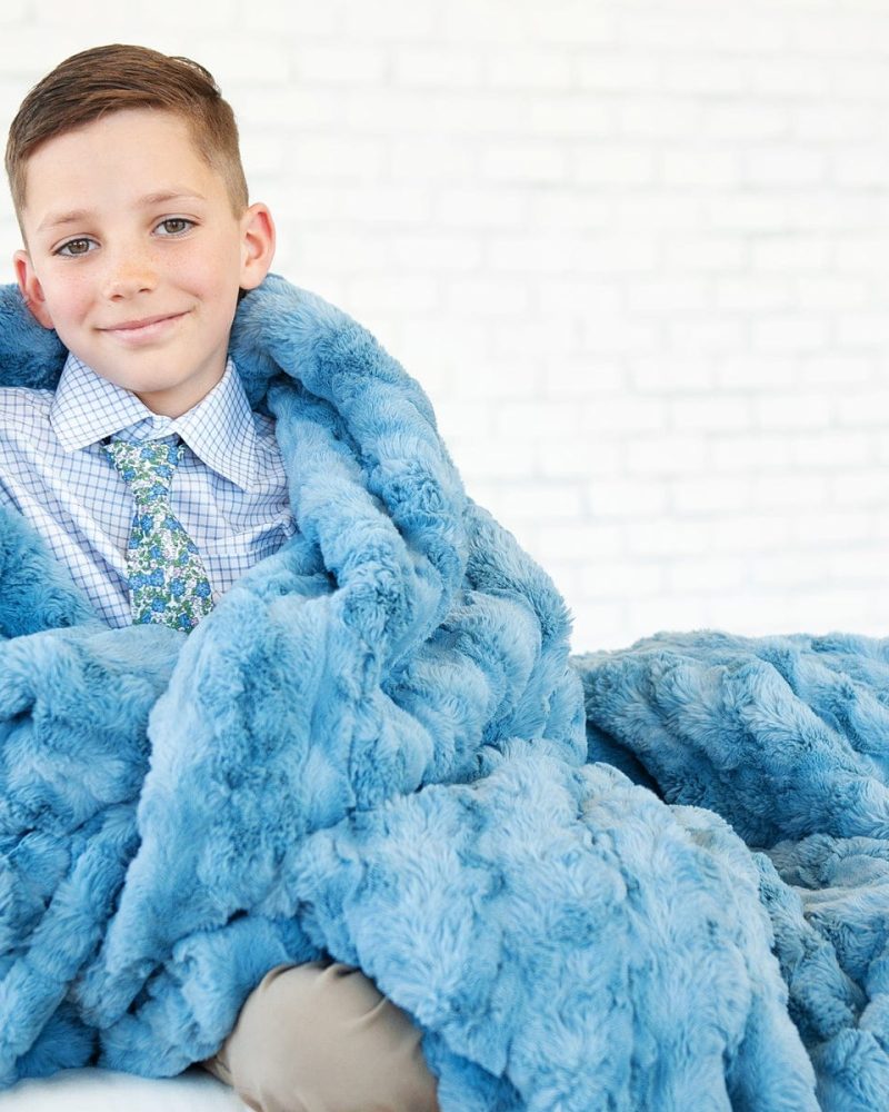 Ultra Sorbet Faded Denim Blanket