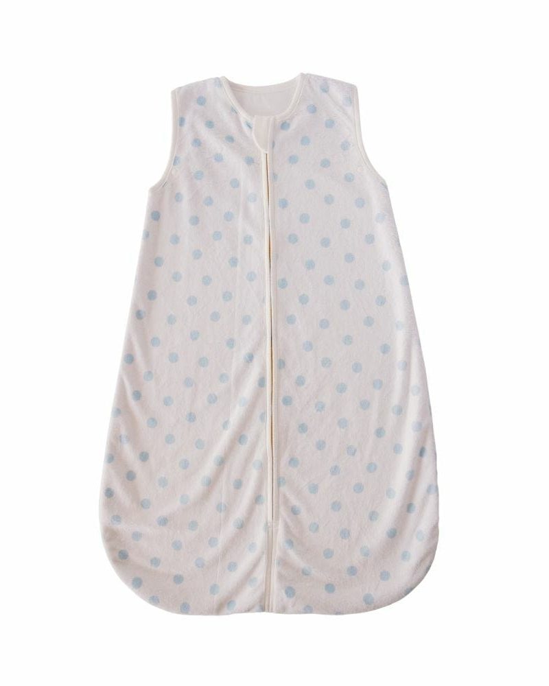 Dot Blue Wearable Minky Blanket