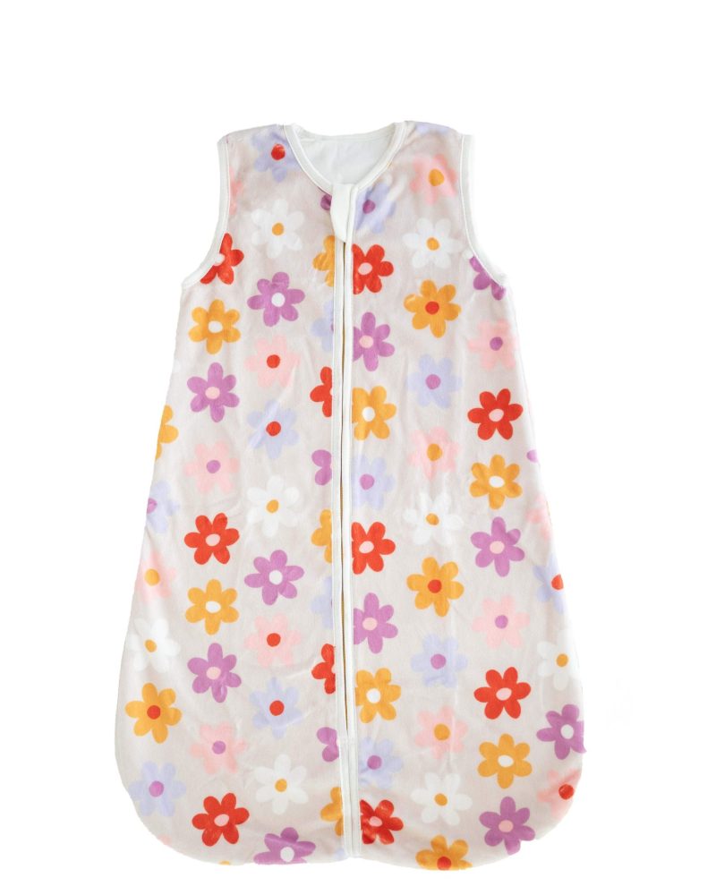 Flower Power Wearable Minky Blanket