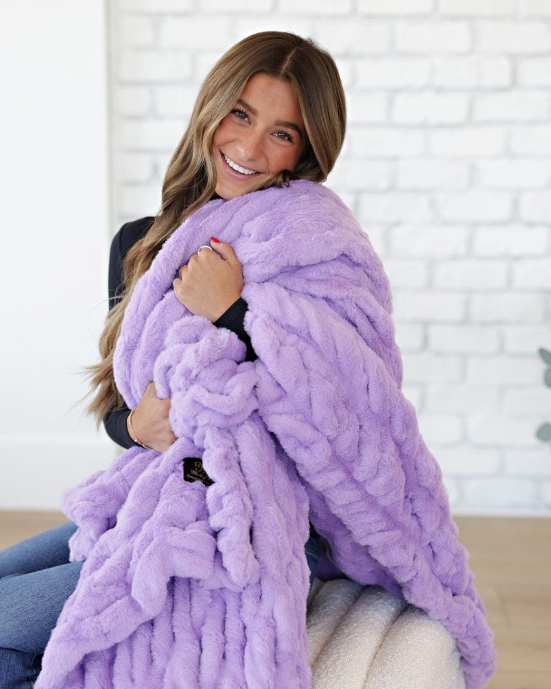 Hugs Lavender Blanket