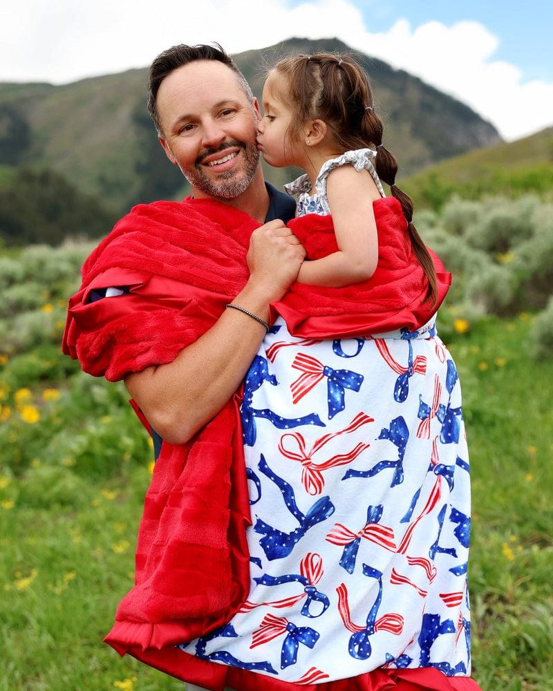 Patriotic Bows Blanket