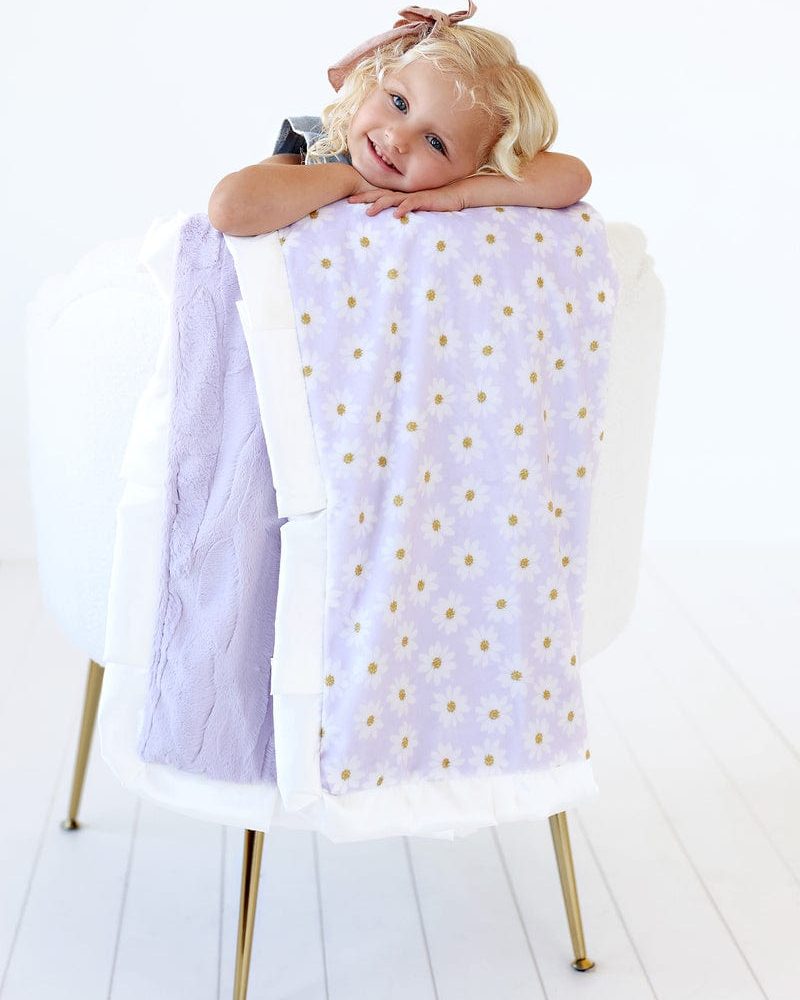 Lavender Daisy Blanket