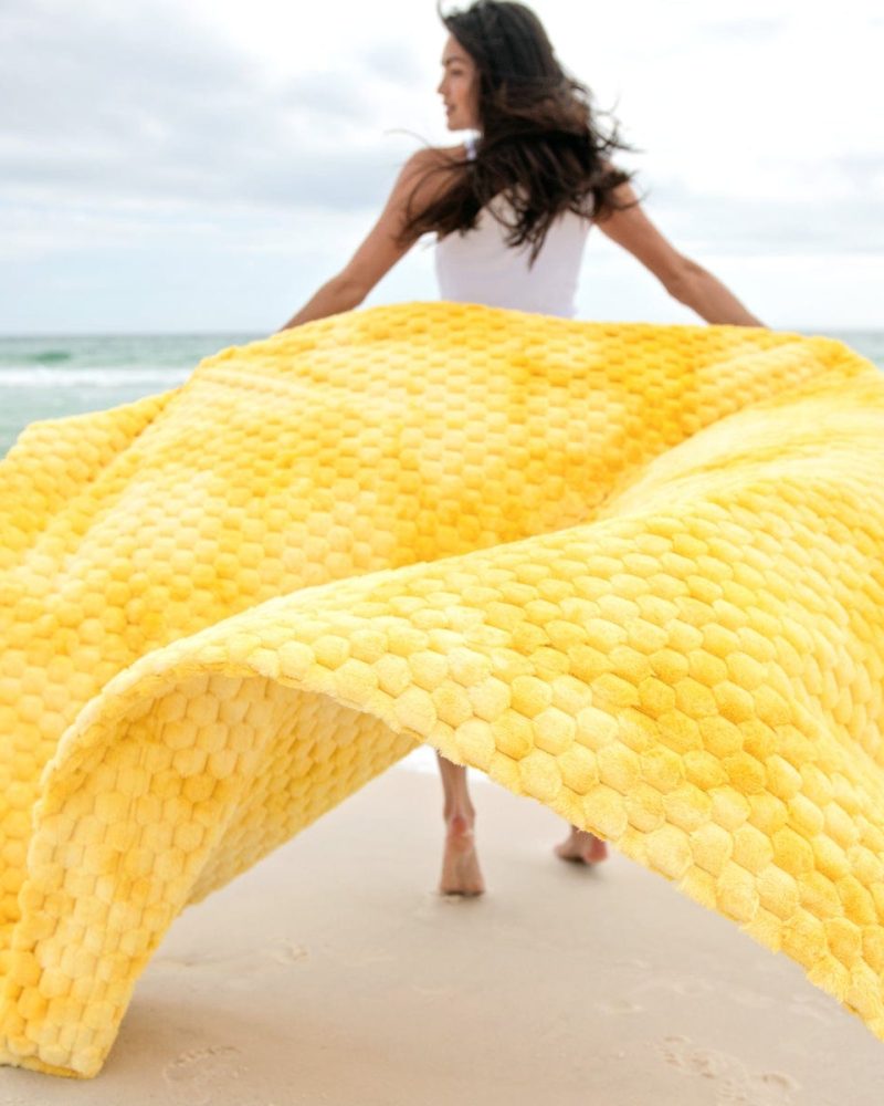 Belgian Waffle Lemon Blanket