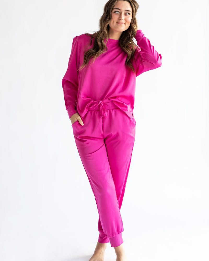 Must be Satin Pajamas - Hot Pink