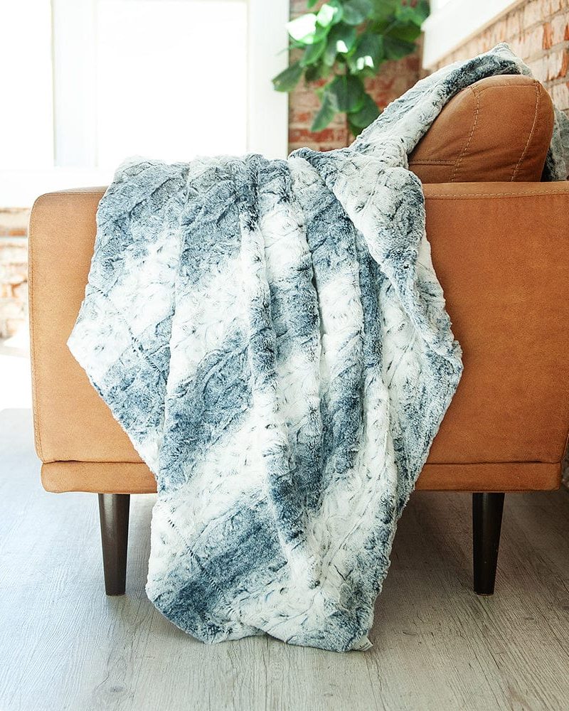 Sandra Navy Blanket