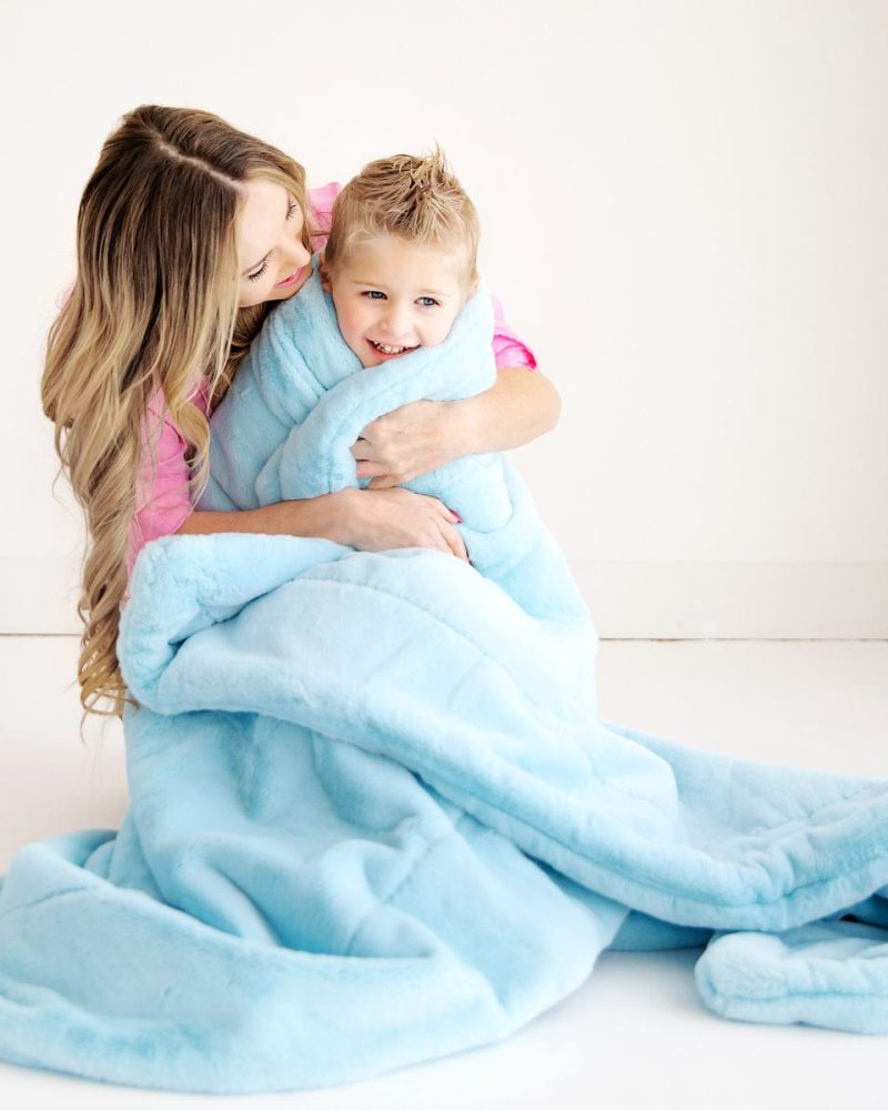 Lush Robin Egg Blue Blanket